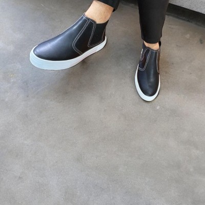 Siyah Deri Casual Bot