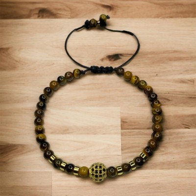 Gold Detaylı Zirkon Bileklik