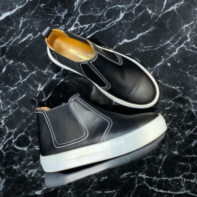 Siyah Deri Casual Bot