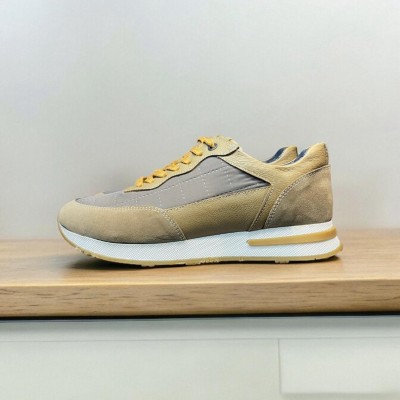 Kum Beji Süet Paraşut Kumaş Detay Sneakers 