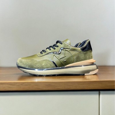 Uzay Taban Yeşil Süet Garni Detaylı Sneakers 