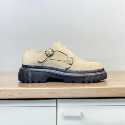 Kum Beji Ewa Taban Çift Tokalı Loafer 