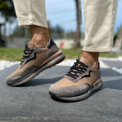 Uzay Taban Süet Garnili Sneakers