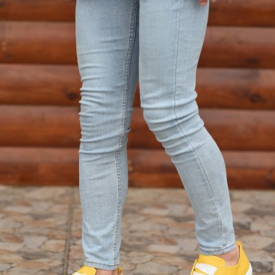 Sarı Deri Sneakers Ewa Tabanlı