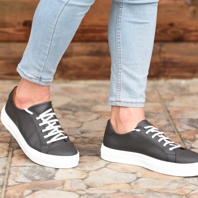 Gri Deri Sneakers