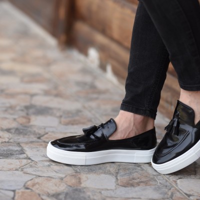 Siyah Açma Deri George Hoog