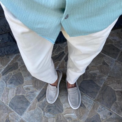 Kum Beji Loafer Ortopedik Tabanlı