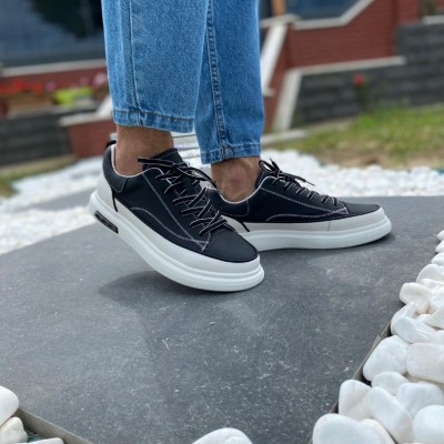 Siyah&Beyaz Biyeli Casual Sneakers 