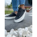 Siyah&Beyaz Biyeli Casual Sneakers 
